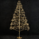 Árvore de Natal de Bétula 120cm com Luzes LED Quentes & Frias