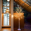 Árvore de Natal LED com Ramos de Bétula Brancos Luminosos