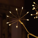 Árvore de Natal de Bétula 120cm com Luzes LED Quentes & Frias